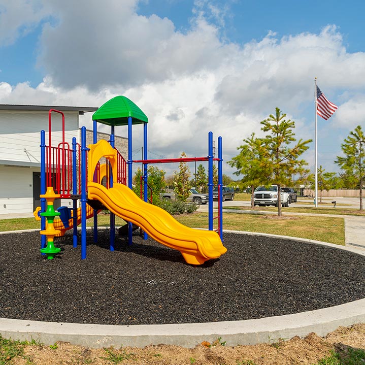 Kids play park at Jet Stream Waller RV Park in Houston Texas